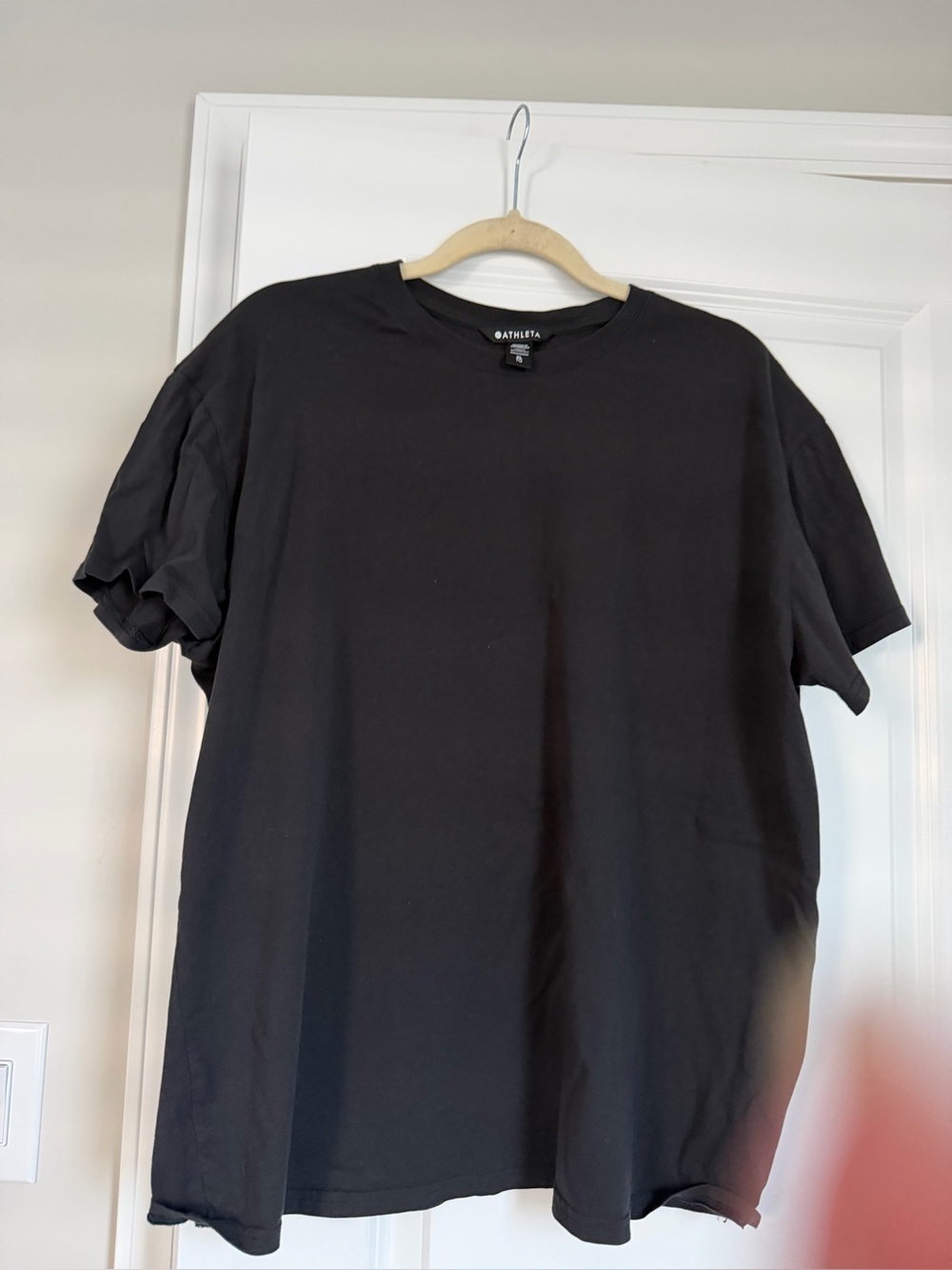 Athleta womens Black Crew Neck T-Shirt